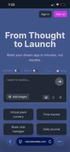 The Ai website builder The Ai website builder