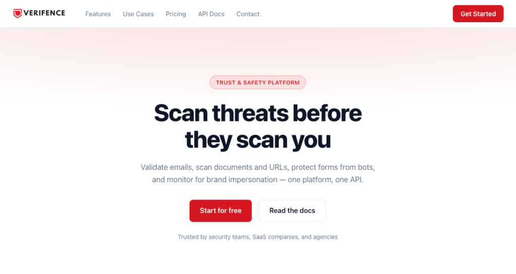 verifence top page